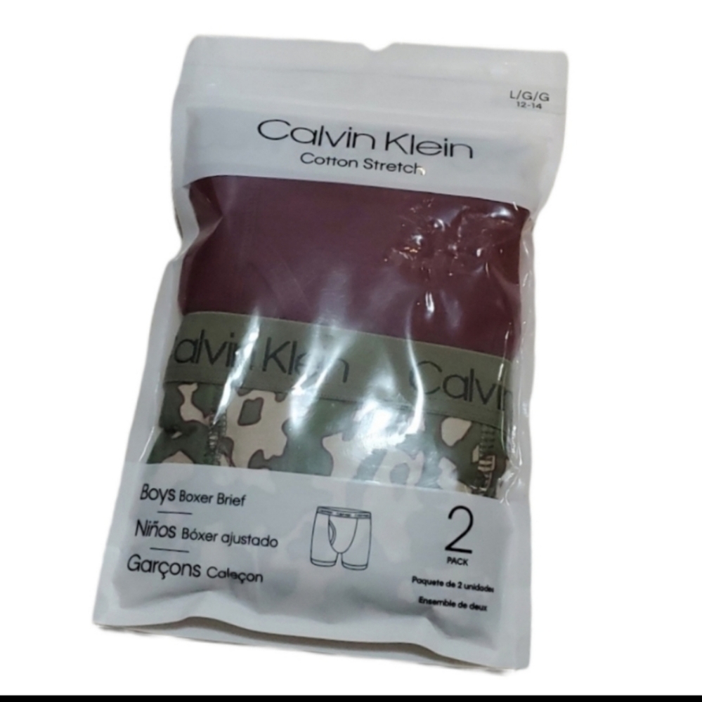 Calvin Klein Boys Boxer Briefs 2 Pack - Picture 4 of 9